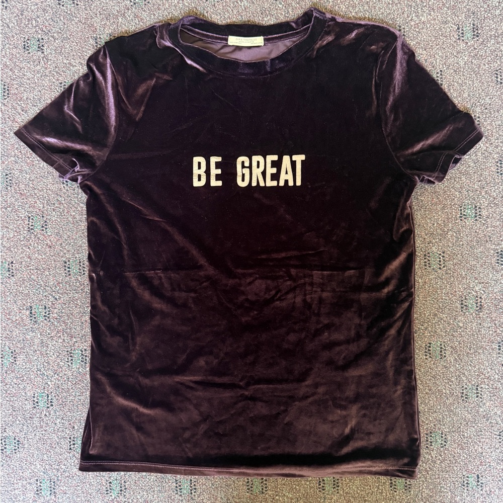 Zara Velvet Top in Deep Purple